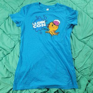 LA Comic Con 2019 Womens Large Shirt Blue Anime Octopus Casual Streetwear